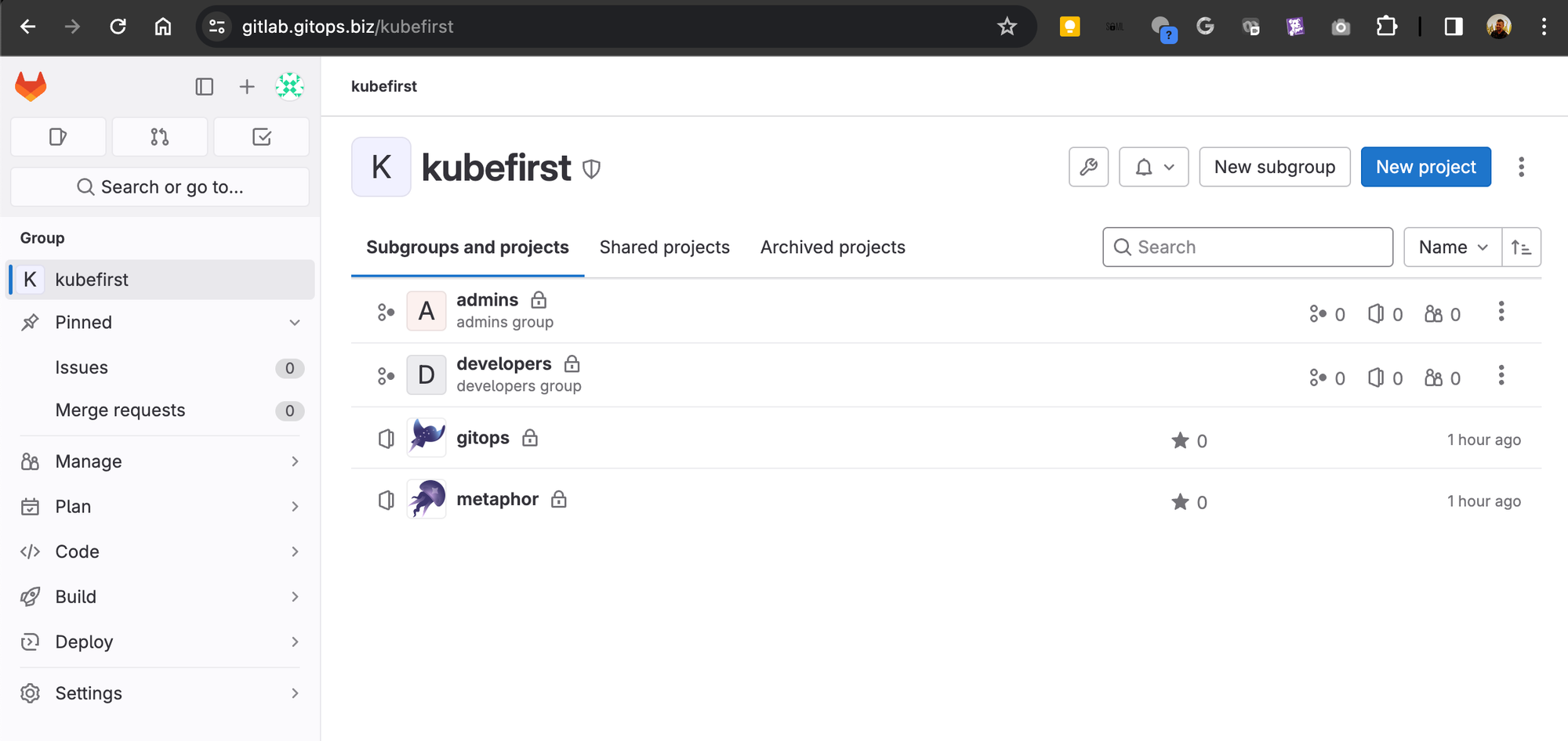 Self Hosting GitLab Server on Kubernetes with Kubefirst